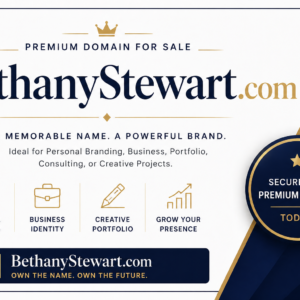 BethanyStewart.com Domain Name is For Sale