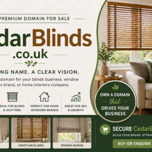 CedarBlinds.co.uk For Sale | Premium UK Blinds & Interiors Domain