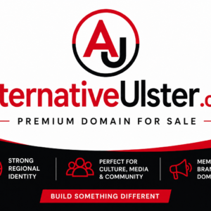 Premium .com domain ideal for Northern Ireland culture, music, events, and alternative media brands.