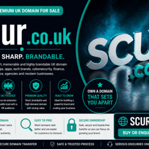 Scur.co.uk is for sale. Premium short .co.uk domain ideal for startups, apps, software, cybersecurity, fintech, ecommerce, agencies and modern UK brands.