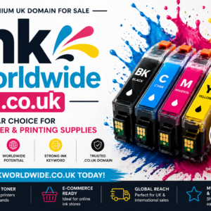Premium .co.uk domain perfect for printer ink, toner, and printing businesses.