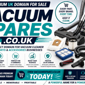 Premium UK domain perfect for vacuum spares, accessories, and appliance repair businesses.