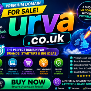 Urva.co.uk is a short, modern and highly brandable .co.uk domain ideal for startups, apps, ecommerce, AI and digital businesses.