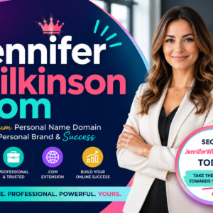 JenniferWilkinson.com is a premium personal-name .com domain ideal for branding, portfolios, professional profiles, consulting, author websites and online business identity.
