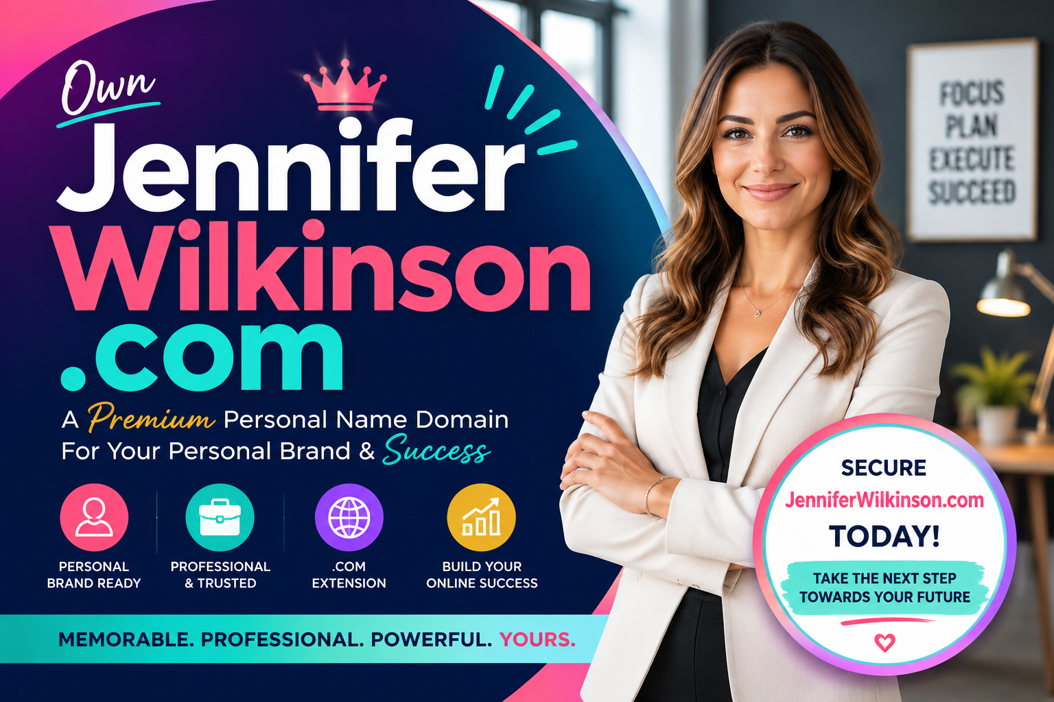 JenniferWilkinson.com is a premium personal-name .com domain ideal for branding, portfolios, professional profiles, consulting, author websites and online business identity.