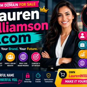 LaurenWilliamson.com is a premium personal-name .com domain perfect for personal branding, professional profiles, consulting, coaching, author websites, portfolios, business identity and online visibility.
