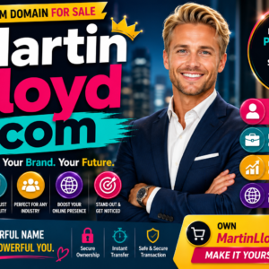 MartinLloyd.com is a premium personal-name .com domain perfect for personal branding, consulting, professional profiles, portfolios, author websites, coaching businesses and online identity building.