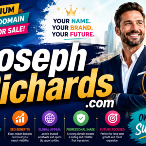 JosephRichards.com is a premium personal name domain ideal for branding, consulting, coaching, business websites, authors, executives, real estate professionals and online reputation management. Secure this memorable .com domain today.