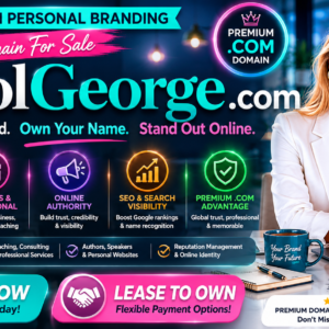 Carol George .com is a premium personal name domain ideal for personal branding, business, consulting, coaching, executive branding, entrepreneurs, influencers, authors and professional websites. Buy now or lease to own this memorable .com domain for strong online branding, credibility and Google search visibility.