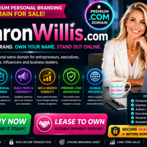 Sharon Willis .com is a premium personal name domain ideal for personal branding, business, consulting, coaching, executive branding, entrepreneurs, influencers, authors and professional websites. Buy now or lease to own this memorable .com domain for strong online branding, credibility and Google search visibility.