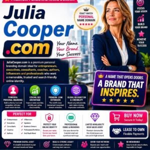 Julia Cooper, Julia Cooper domain, JuliaCooper.com, personal brand domain, buy domain name