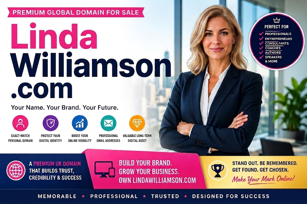 LindaWilliamson.com is For Sale | Exact-Match .COM Domain