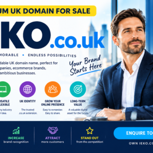 brandable UK domain, four-letter domain name, premium domain for sale, startup domain name, short business domain.